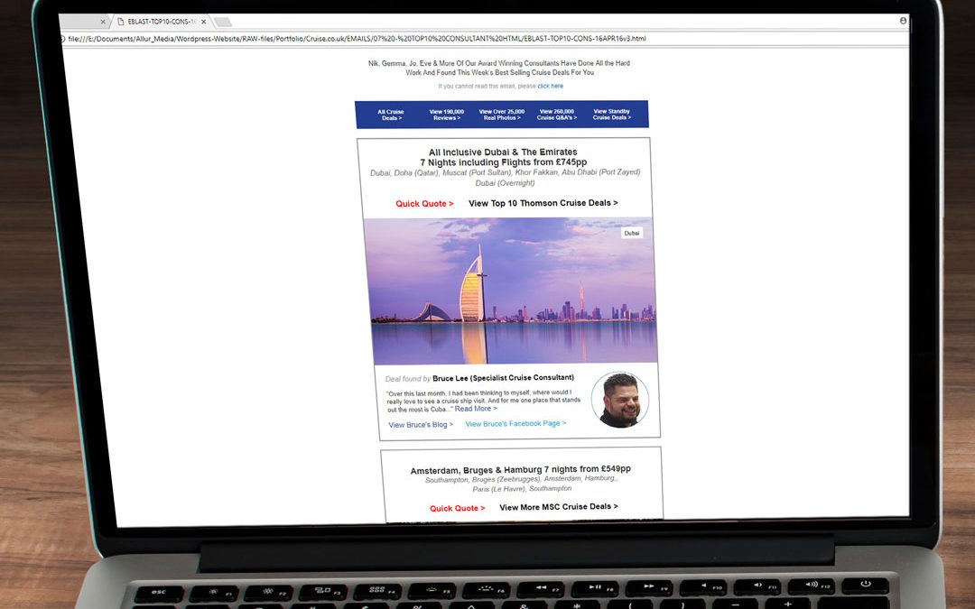HTML Cruise.co.uk Consultant Eblast